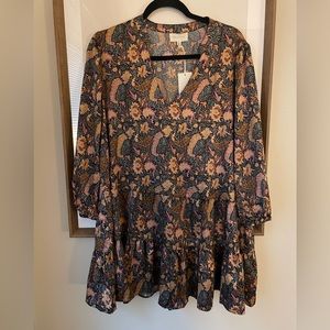 NWT MELLODAY Mini Smock Dress - Size XL